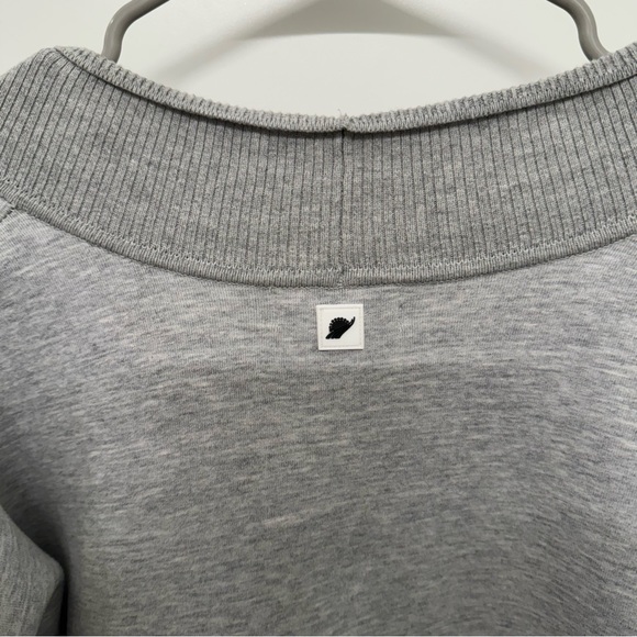 Fundamental Performance Flipside Fleece Cardi Heather Grey Cardigan - Picture 8 of 8